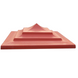Кришка стовпа "Пагода" 550 х 550мм, колір №40 Червоний 1100038s-8 фото